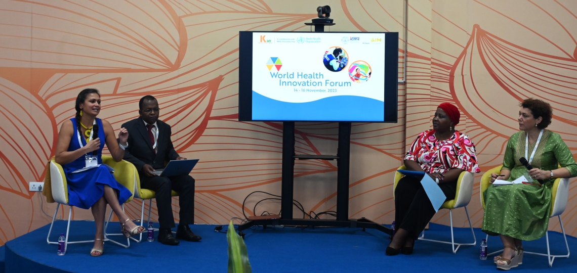World Health Innovation forum panel discussion of leading figures in global Healthtech and Medtech