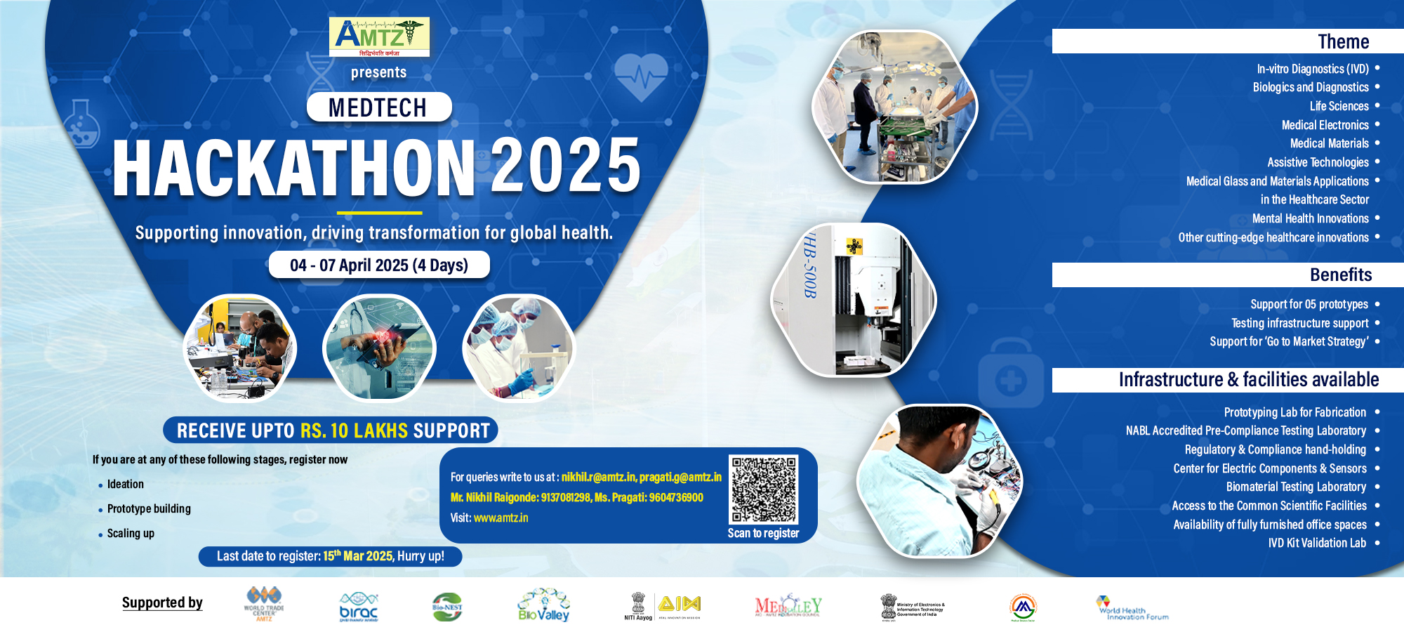 Join the MedTech Hackathon 2025 by AMTZ and turn your ideas into groundbreaking innovations!