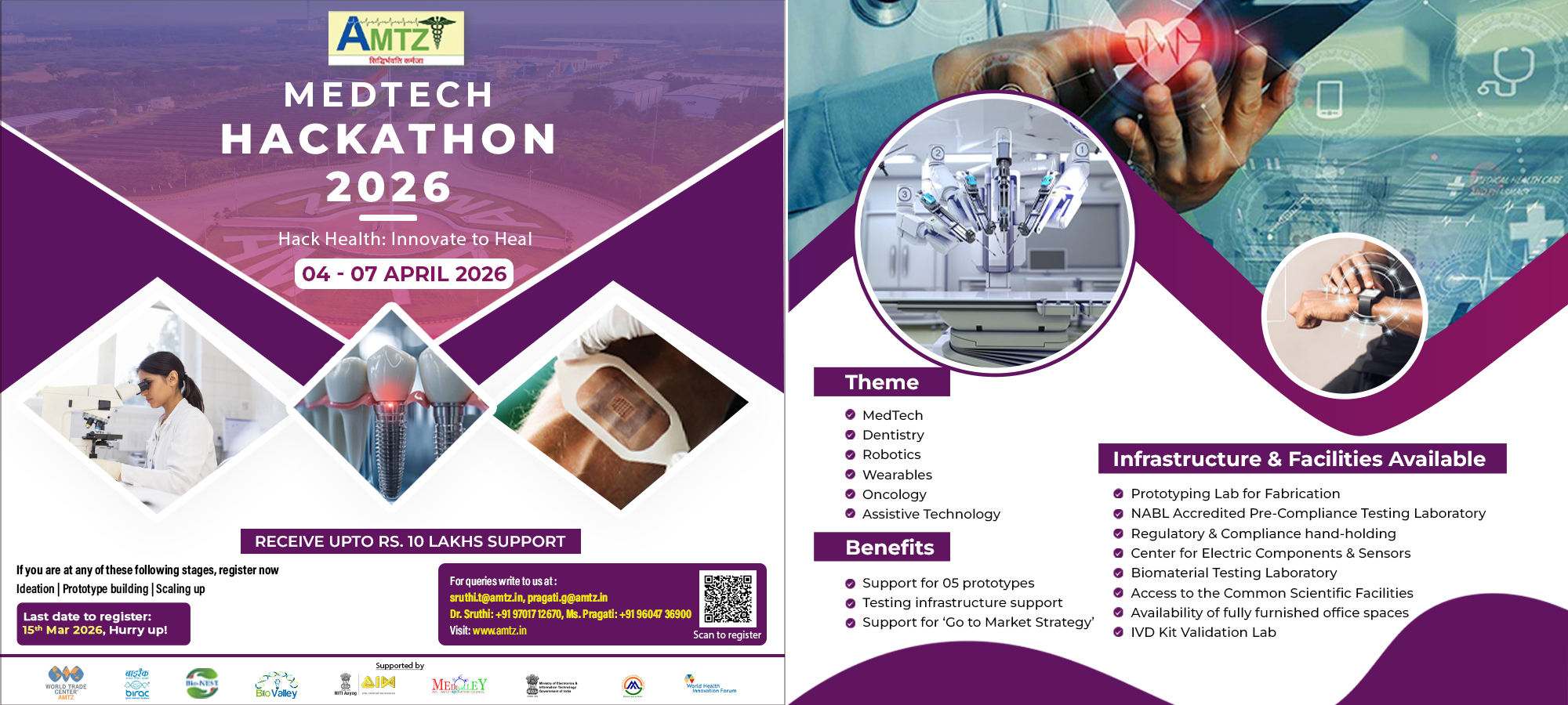 Join the MedTech Hackathon 2025 by AMTZ and turn your ideas into groundbreaking innovations!